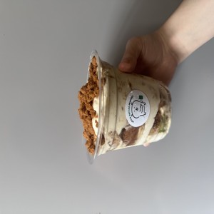 Banana Pudding Hojicha Latte